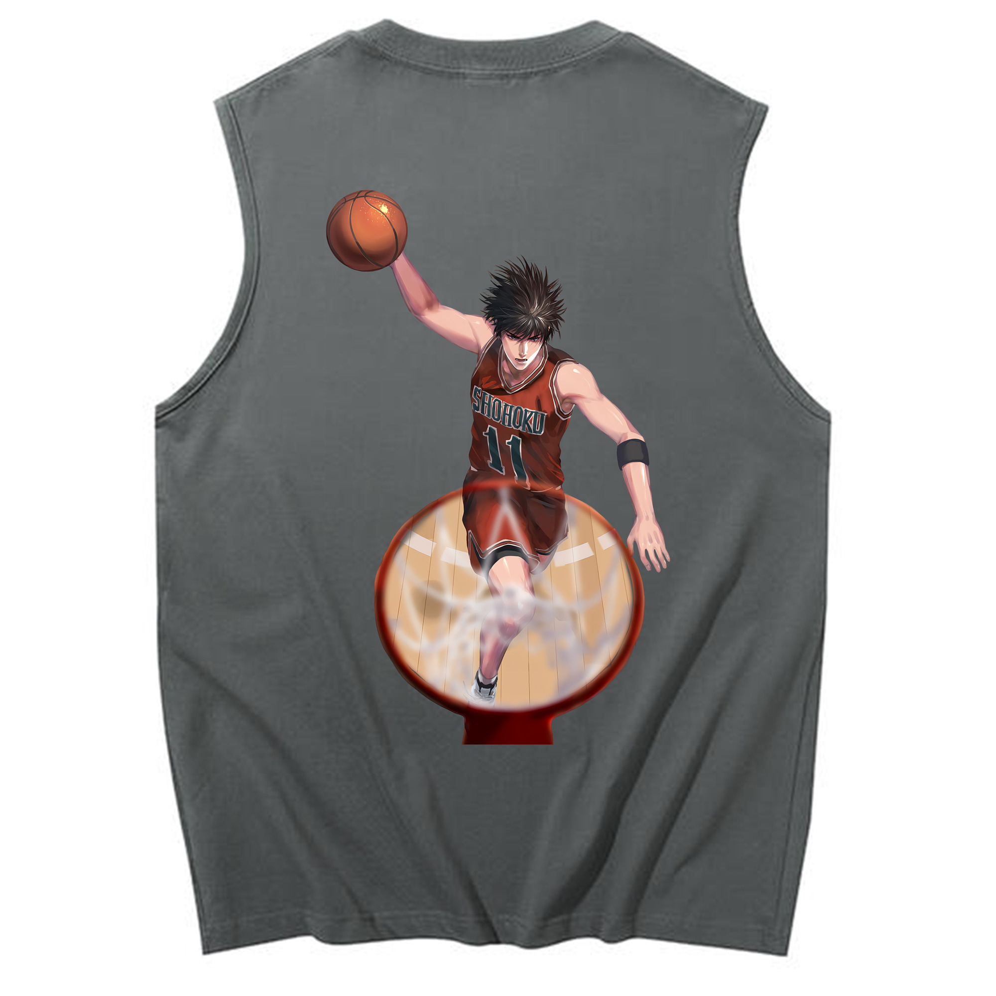 （画像用） SLAM DUNK／スラムダンク コットン100％タンクトップ（背面プリント）